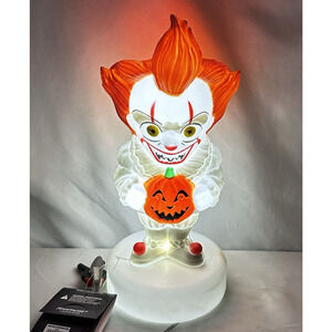 Gemmy Pennywise IT Blow Mold 12" Halloween Lighted Decor Creepy Clown